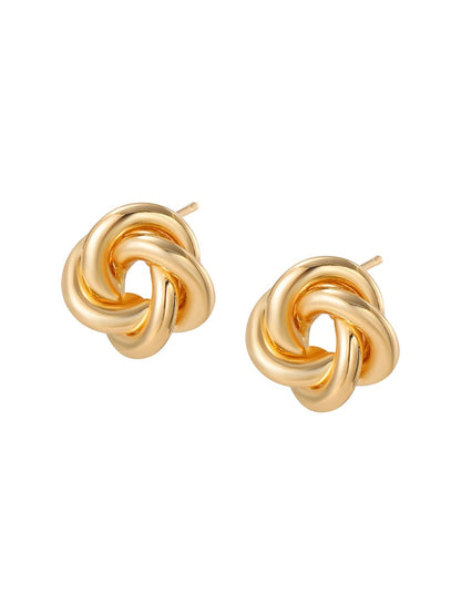 Gold-Plated Circular Studs