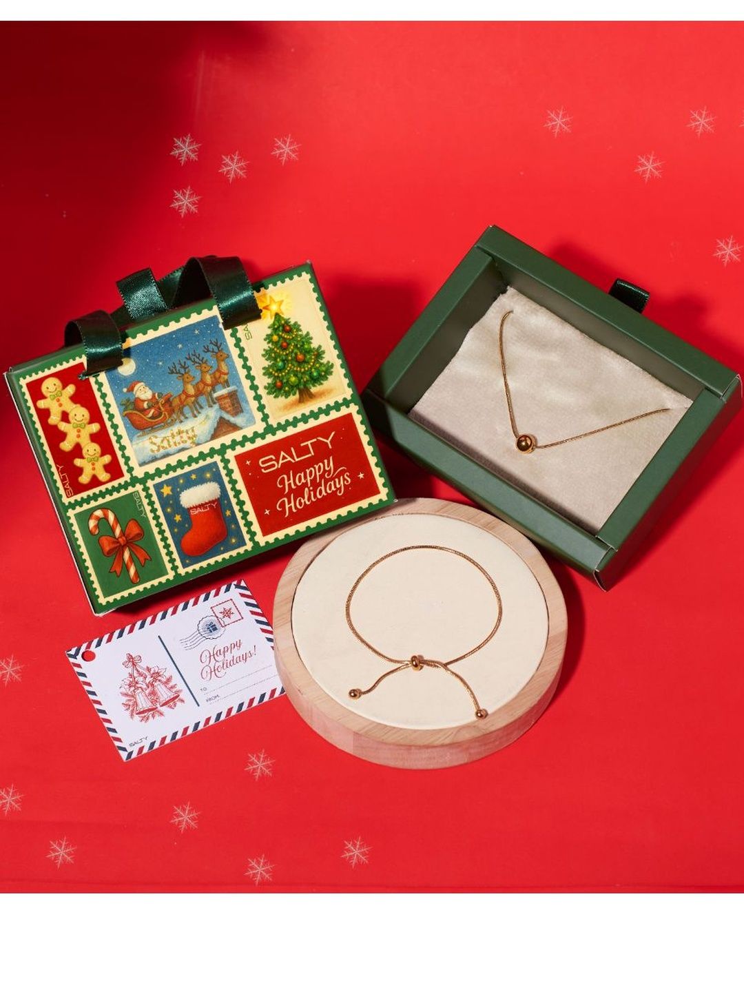 SALTY Secret Santa Christmas Classic Knot Gift Box