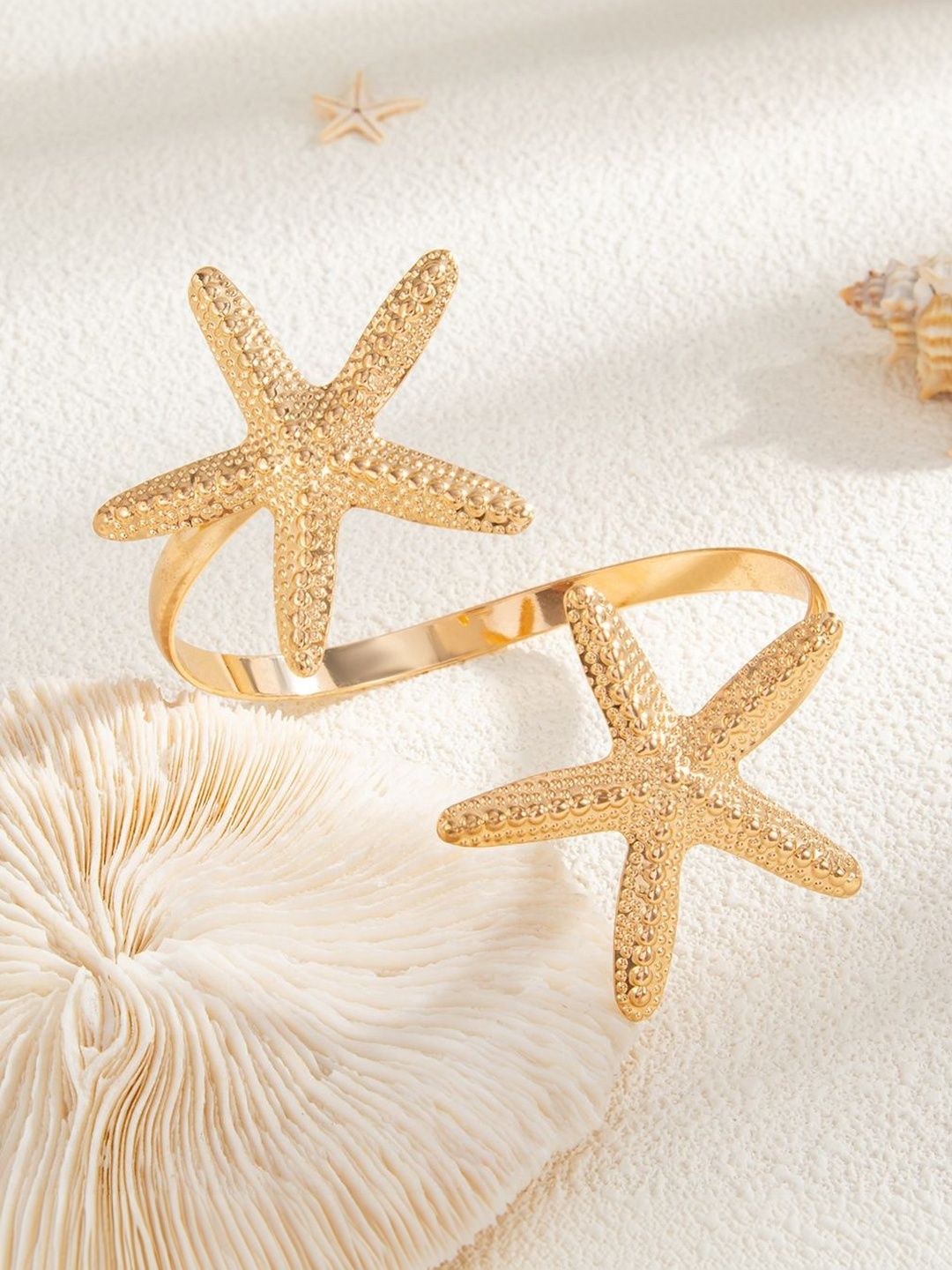 Women Gold-Plated Cuff Bracelet