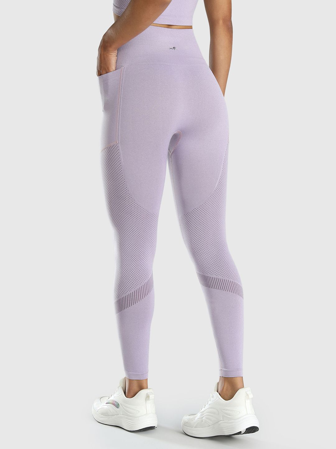 Women Seamless Ankle Length Gym Tights with Pockets