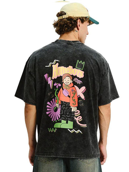 Graphic Printed Pure Cotton Oversized T-shirt