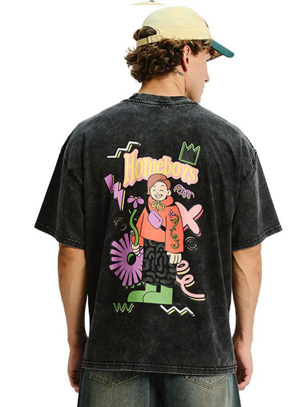 Graphic Printed Pure Cotton Oversized T-shirt