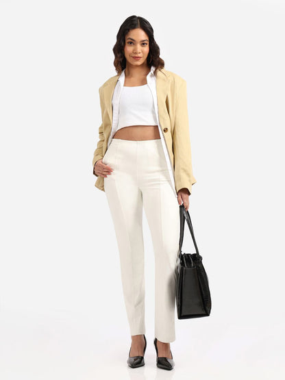 Women Original Ultimate Straight Pants Fit High-Rise Trousers