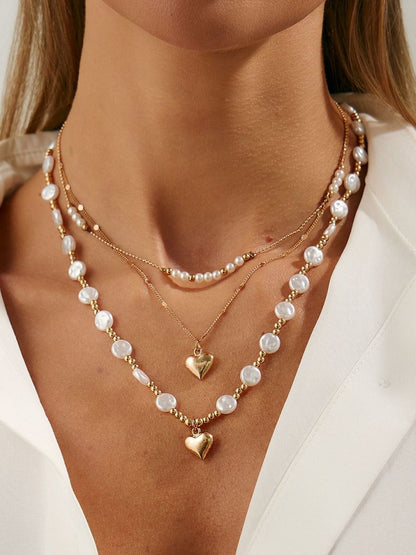 Gold-Plated Layered Necklace