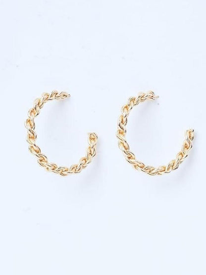 SALTY Rollin Gold-Plated Hoop Earrings