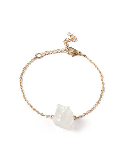 SALTY Set Of 5 Artificial Stones Of Feminine Link Bracelet