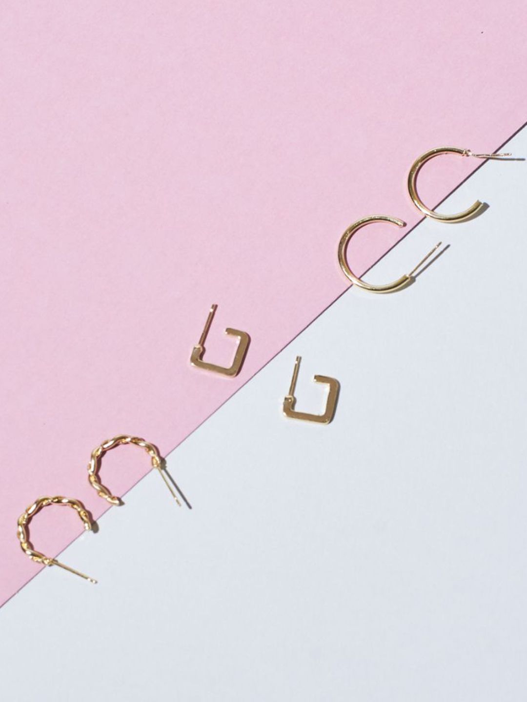 SALTY Set Of 10 Stud & Hoops Earrings