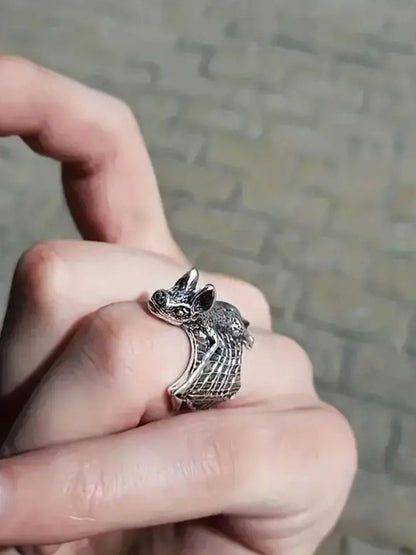 SALTY Spooky Bat Adjustable Finger Ring