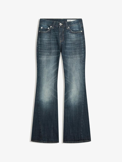 Pure Cotton Flared Baggy Jeans