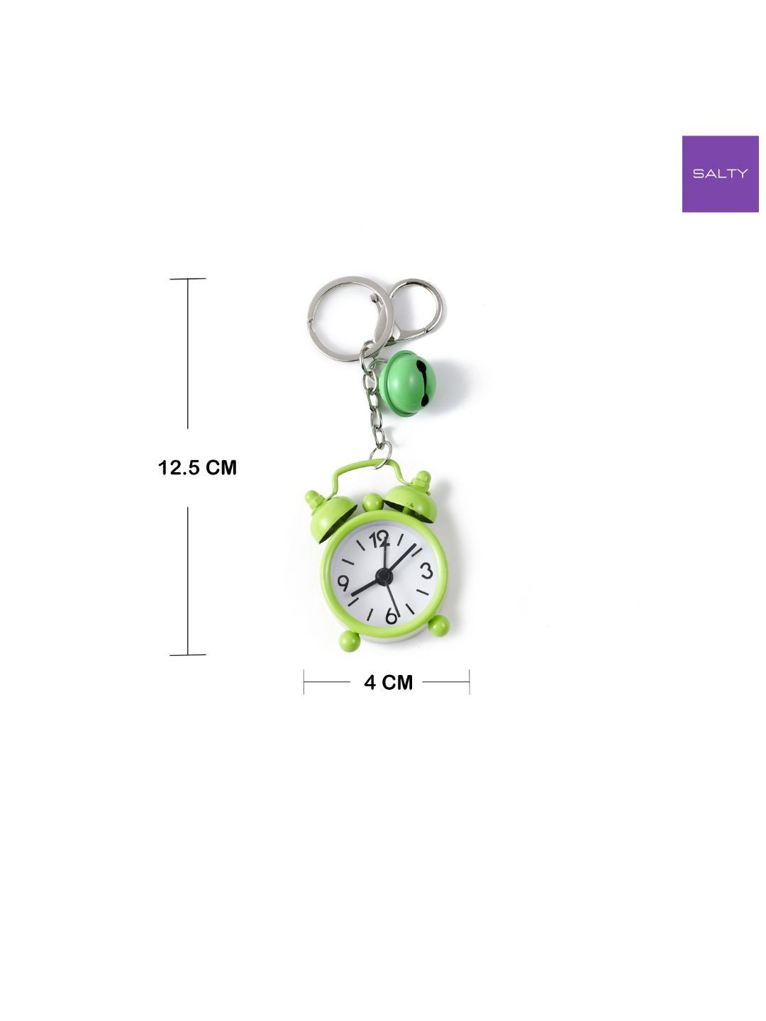 SALTY Green Mini Alarm Clock Bag Charm