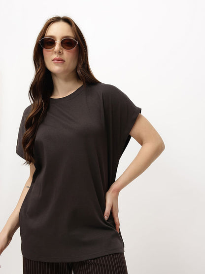 Extended Sleeves Pure Cotton T-shirt