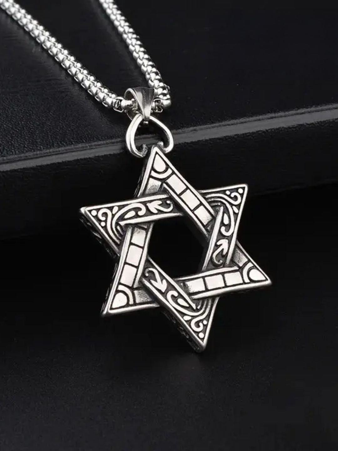 SALTY Pack of 2 Men Scosha Star Silver Pendant