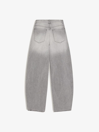 Women High-waist barrel jeans