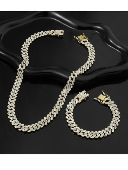 SALTY Men Stainless Steel Necklace With Bracelet Jewellery Set