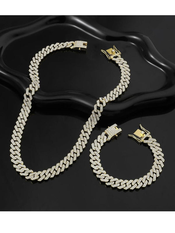 SALTY Men Stainless Steel Necklace With Bracelet Jewellery Set