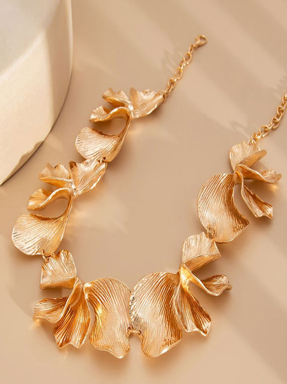 Gold-Plated Statement Necklace