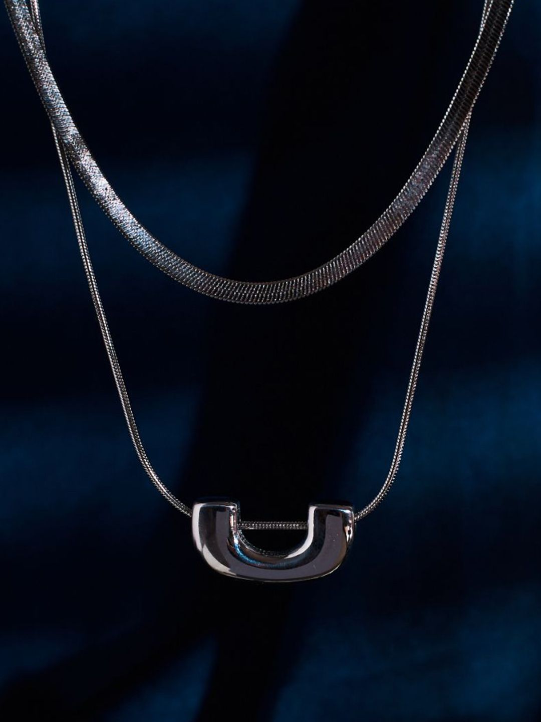SALTY Stainless Steel Arcadian Charm Layered Necklace