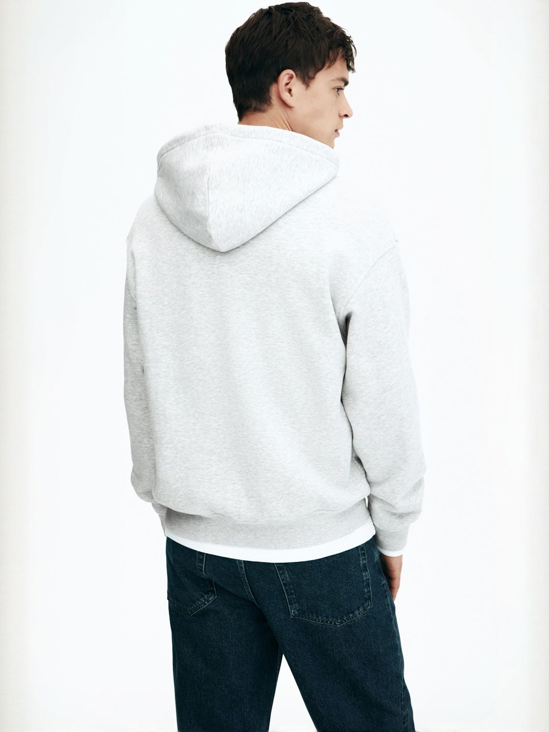 Loose Fit Zip-Through Hoodie