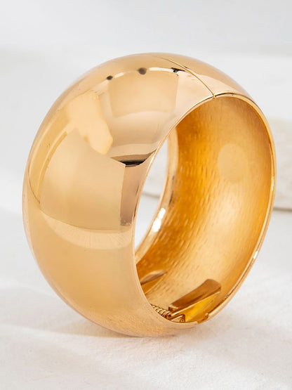 Gold-Plated Bangle-Style Bracelet