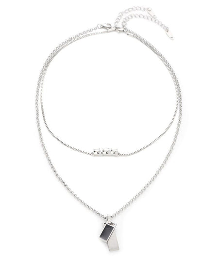 Stainless Steel Silver-Plated Chain