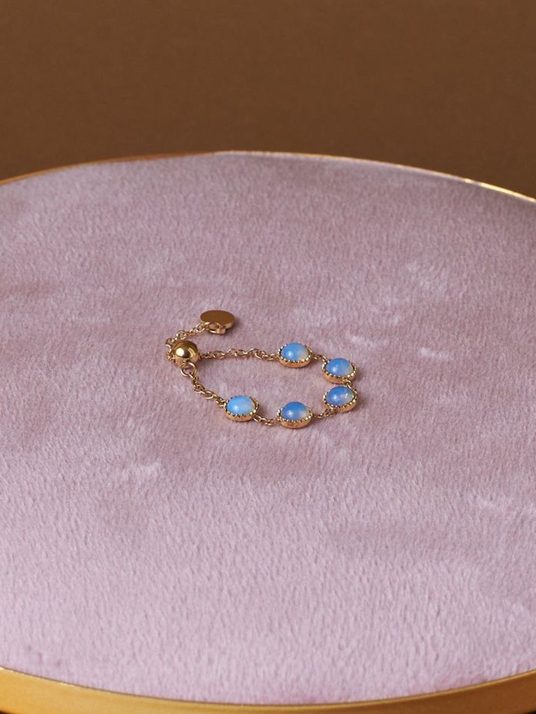 SALTY Set Of 2 Opalescent & Pearlescent Finger Rings