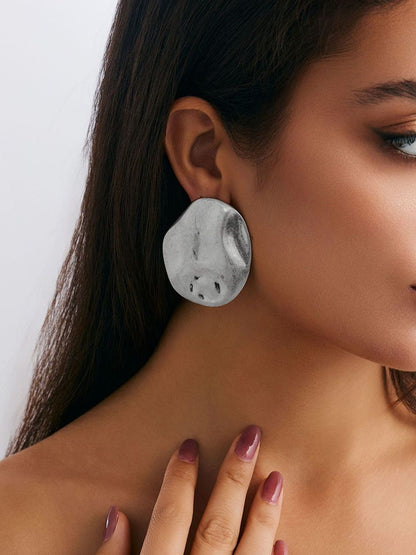 Women Silver Studs Earrings
