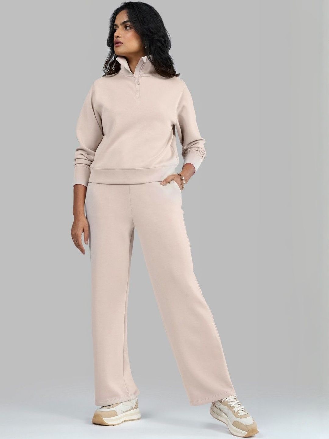 Women High-Rise Bare Butter Straight Fit Pants Tall