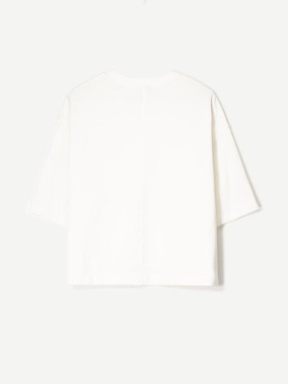 Heavy cotton boxy fit short sleeve T-shirt