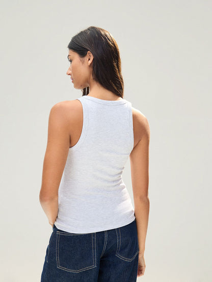 Basic rib vest top