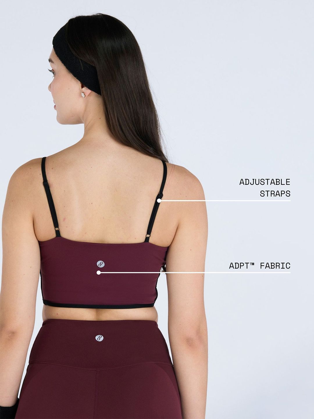 Burgundy Contrast Trim Top