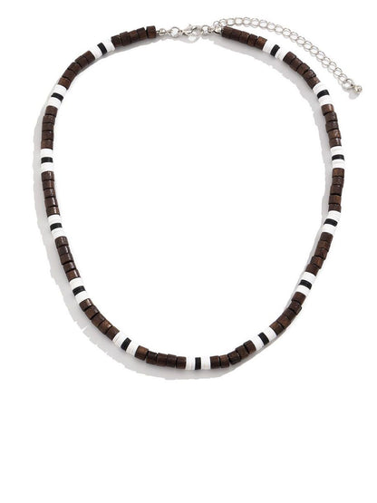 Women Silver-Plated Enamelled Necklace