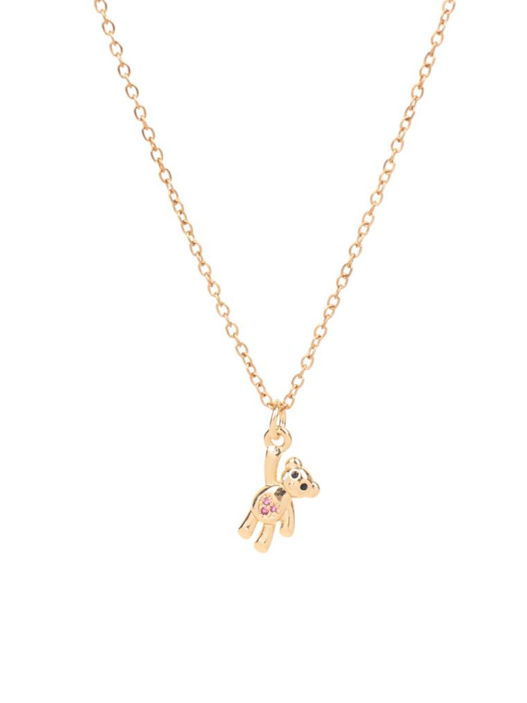 SALTY Teddy Charm Stainless Steel Pendant & Chain Jewellery Accessories