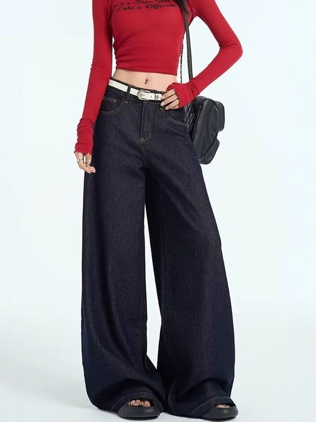 Women Flared Mid-Rise Light Fade Jeans