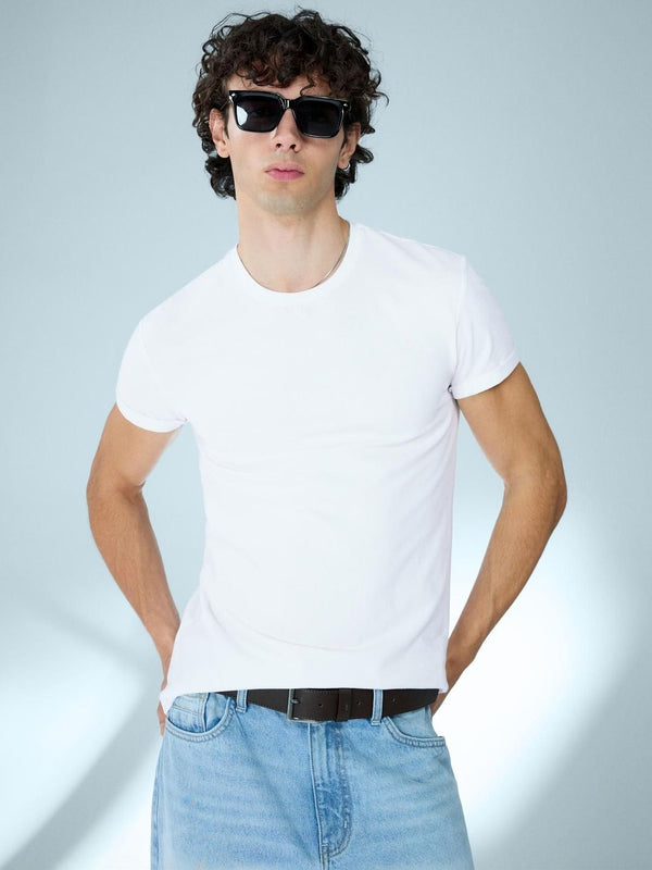 Short sleeve roll up T-shirt