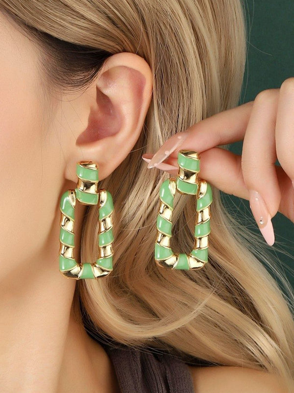 SALTY Gleaming Earthy Luxury Drop Earrings