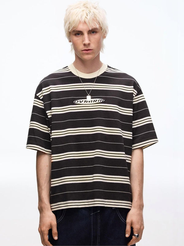 Short sleeve boxy print T-shirt