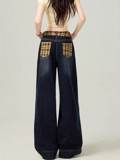 Women Wide Leg High-Rise Light Fade Jeans