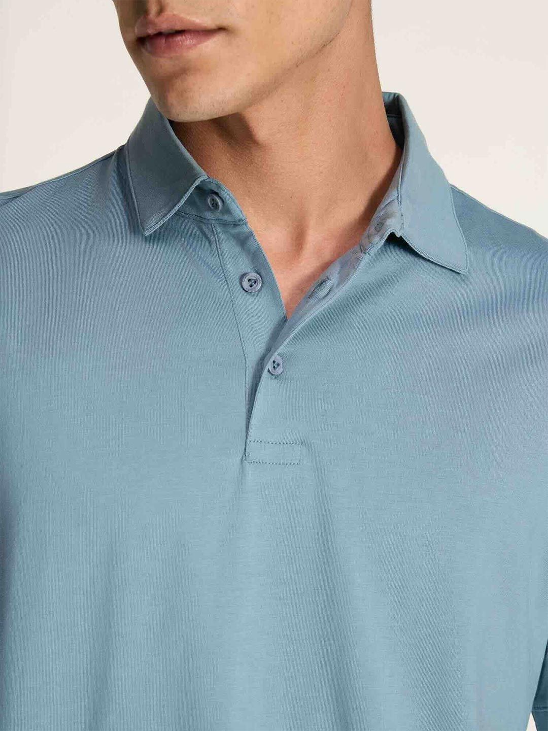 Polo Collar Pure Cotton T-shirt
