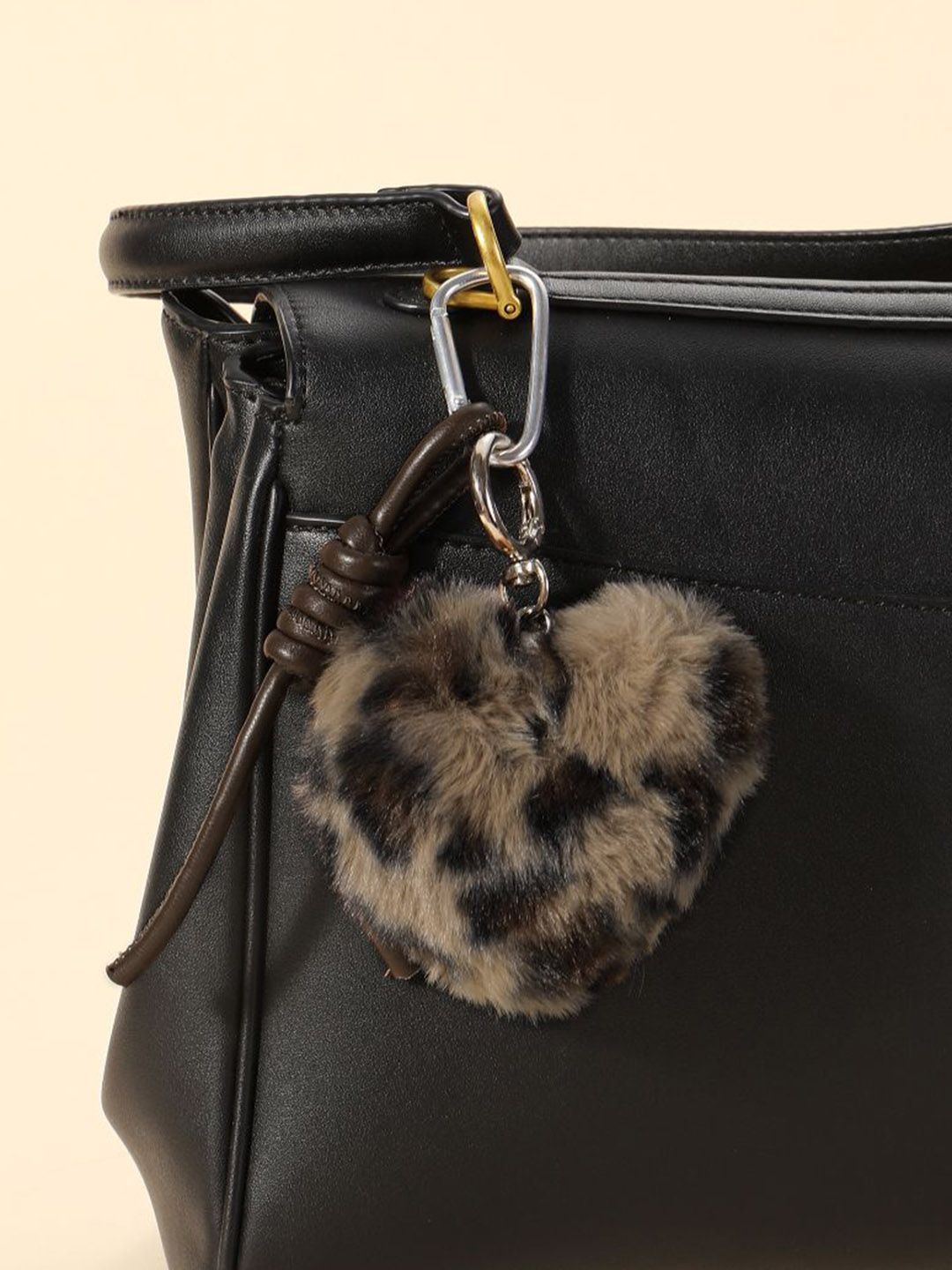 SALTY Fur Heart Bag Charm