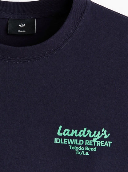 Graphic Printed Round Neck Cotton T-Shirt