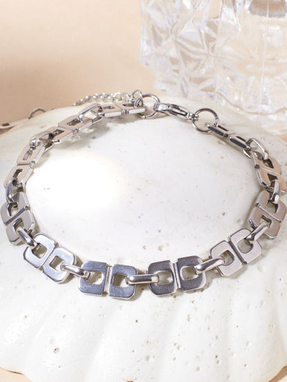 SALTY Stainless Steel Geometric Link Bracelet