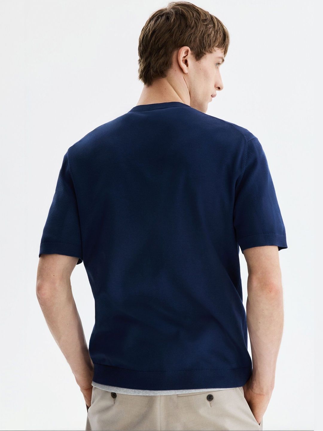 Slim Fit Knitted T-Shirt