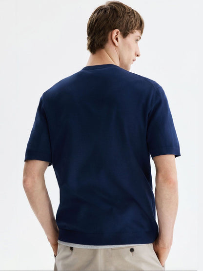 Slim Fit Knitted T-Shirt