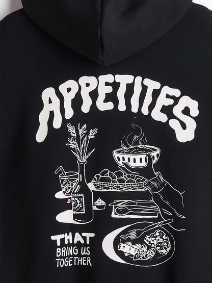 Relaxed Fit Printed Hoodie