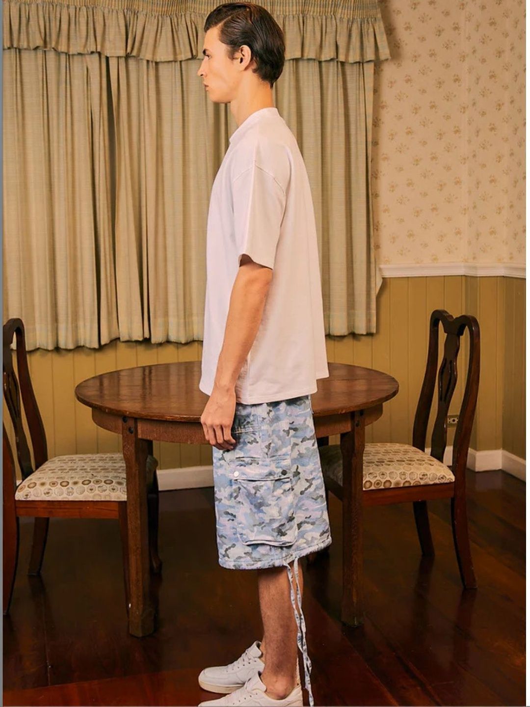 Men's Oversized Typography Printed T-shirt