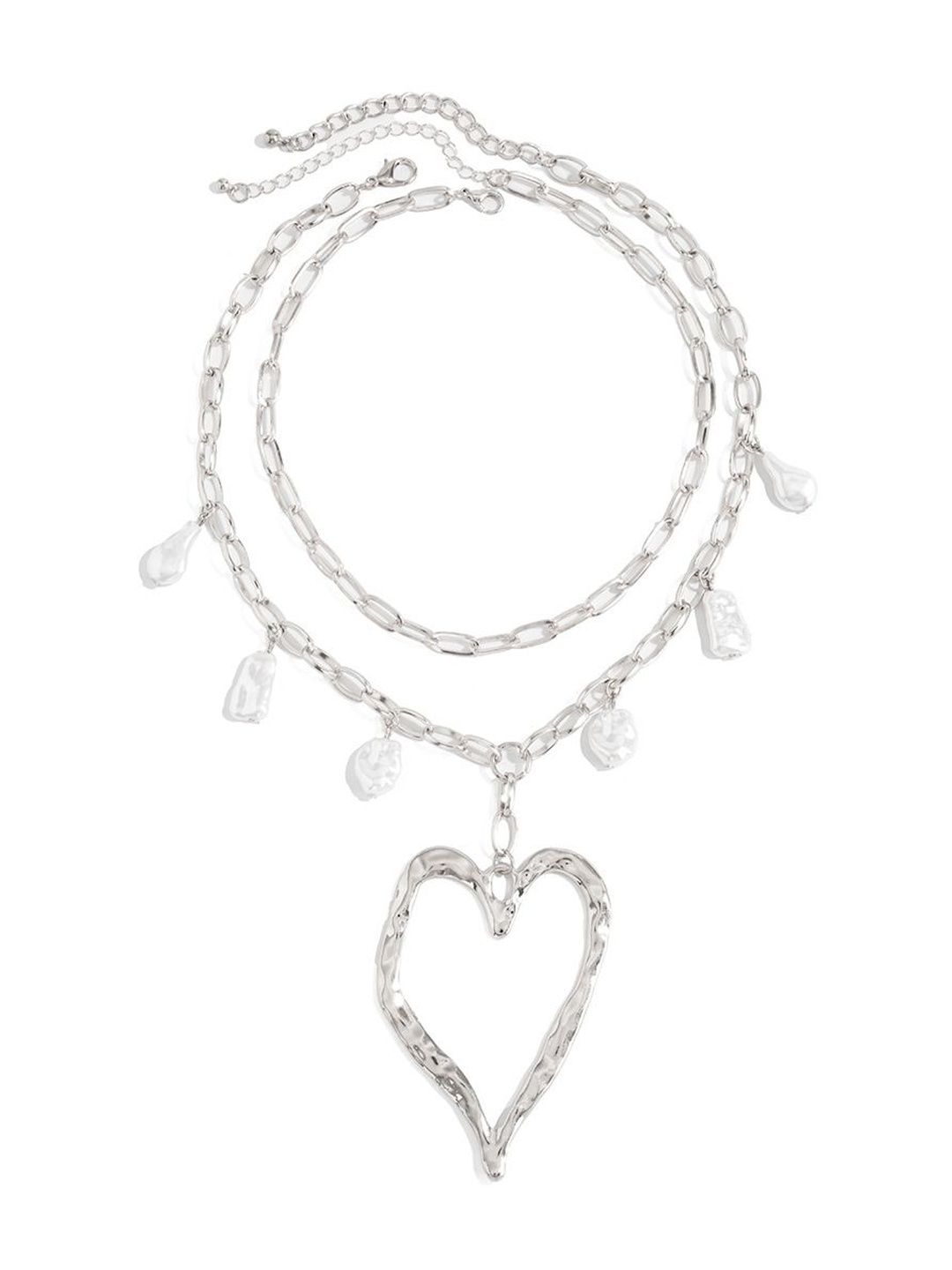 Silver-Plated Enamelled Necklace