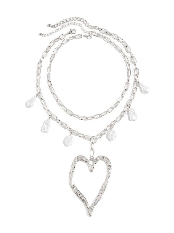 Silver-Plated Enamelled Necklace
