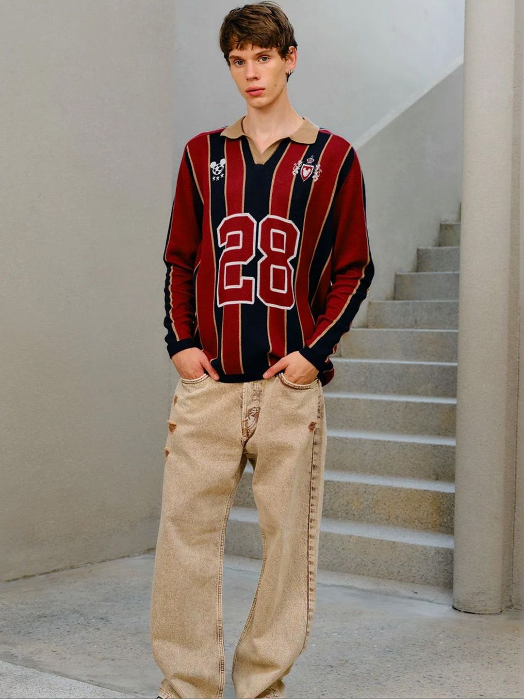 Mickey Home Run Full Sleeves Polo