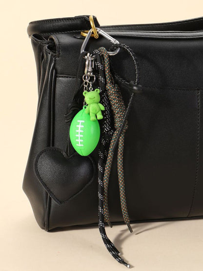 SALTY Rugby Teddy & Black Heart Bag Charm