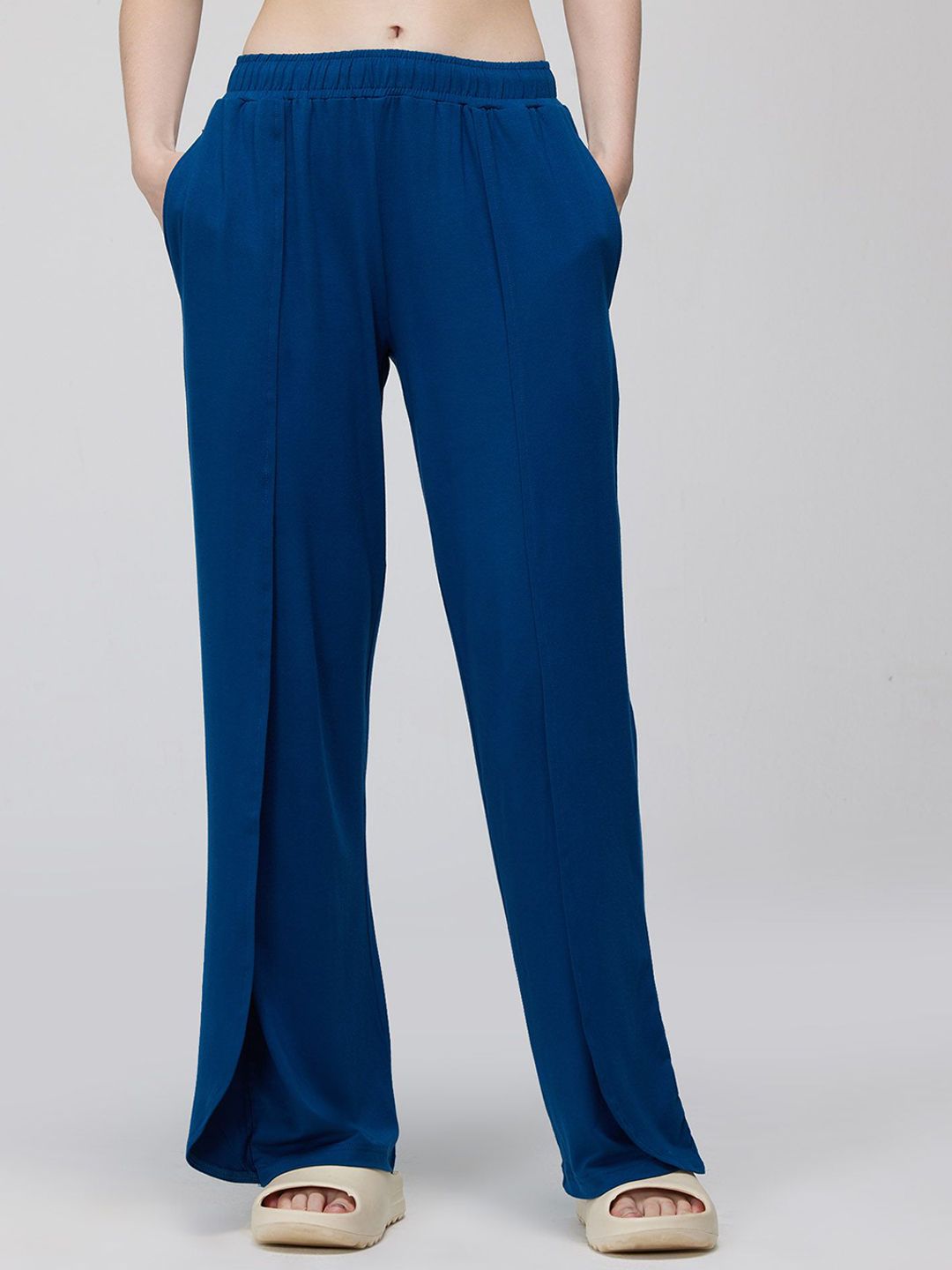 Blue Ease Flare Pants